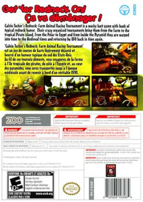 Calvin Tucker's Redneck - Farm Animal Racing Tournament box cover back